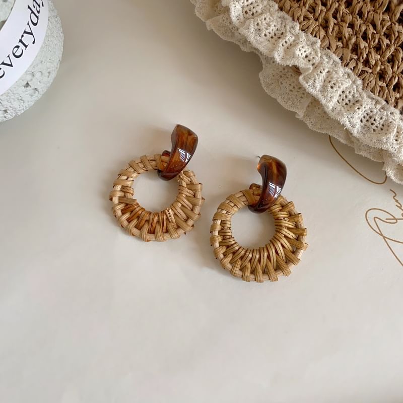 Hoop Woven Earring Drop