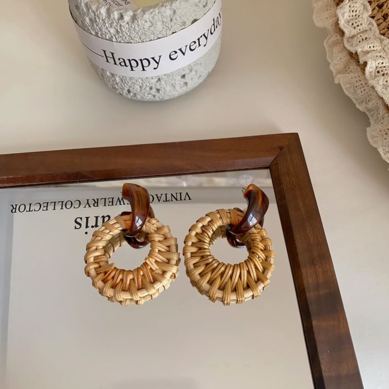 Hoop Woven Earring Drop