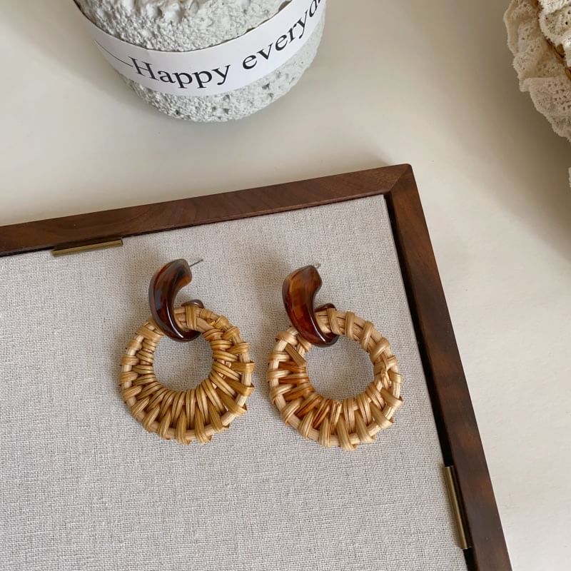 Hoop Woven Earring Drop