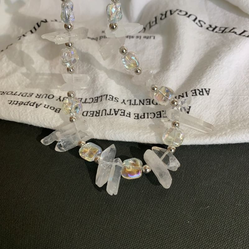 Crystal Bead Faux Necklace