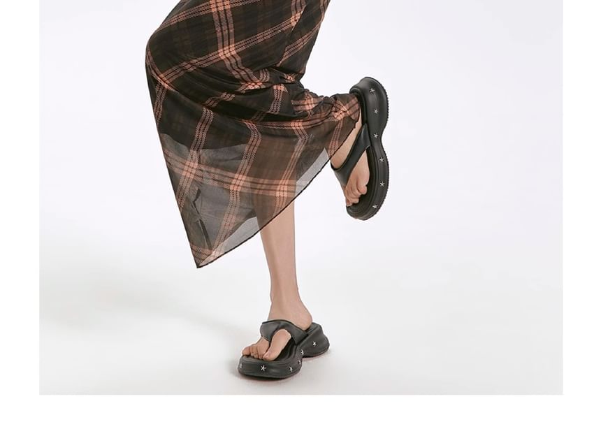 V-Neck Dress Strap Spaghetti Plaid Sheath Maxi