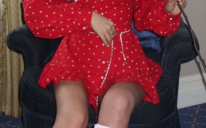 Collar A-Line Dress Contrast Ruffle Button-Up Mini Hem Long-Sleeve