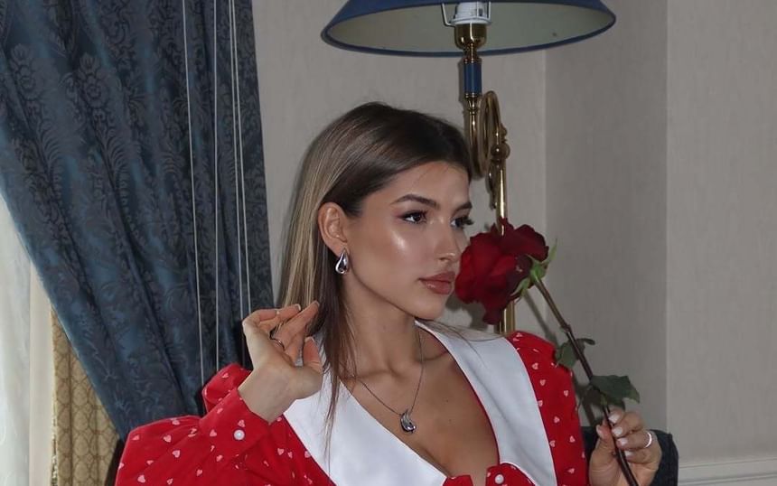 Collar A-Line Dress Contrast Ruffle Button-Up Mini Hem Long-Sleeve