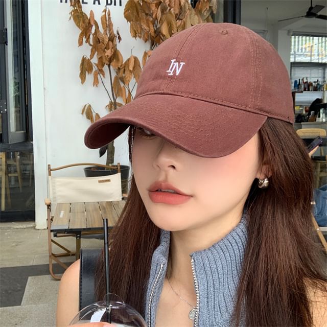 Baseball Embroidered Lettering Cap