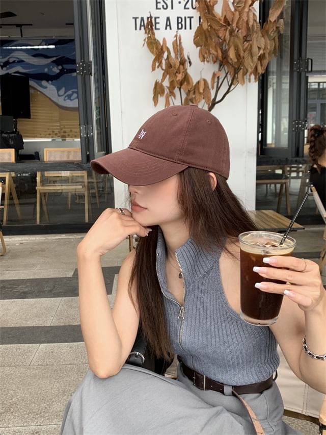 Baseball Embroidered Lettering Cap