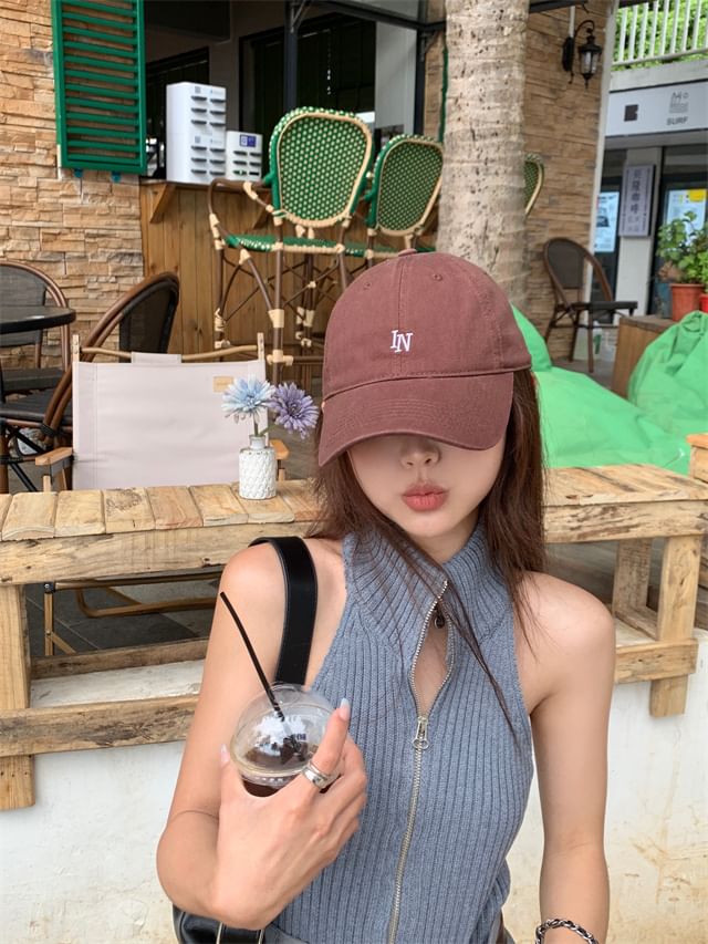 Baseball Embroidered Lettering Cap