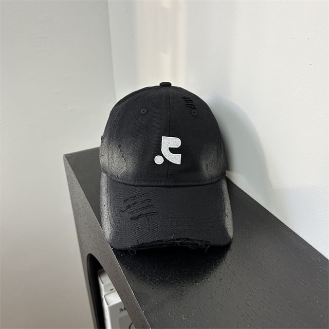 Cap Distressed Embroidered Baseball