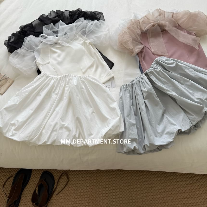 Rise High Skirt Mini Plain A-Line