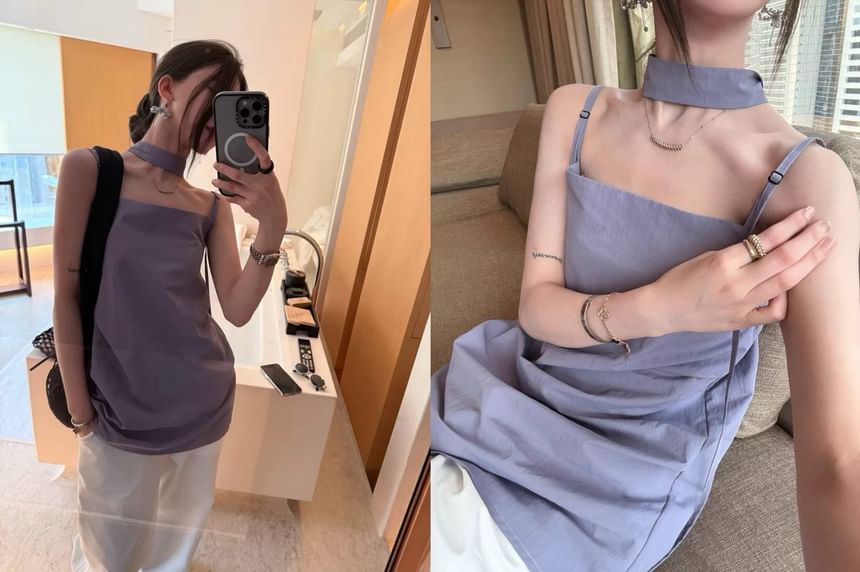 Square Cami Neck Top Plain