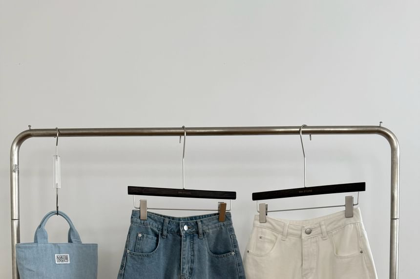 Wide Waist Shorts Leg Denim High