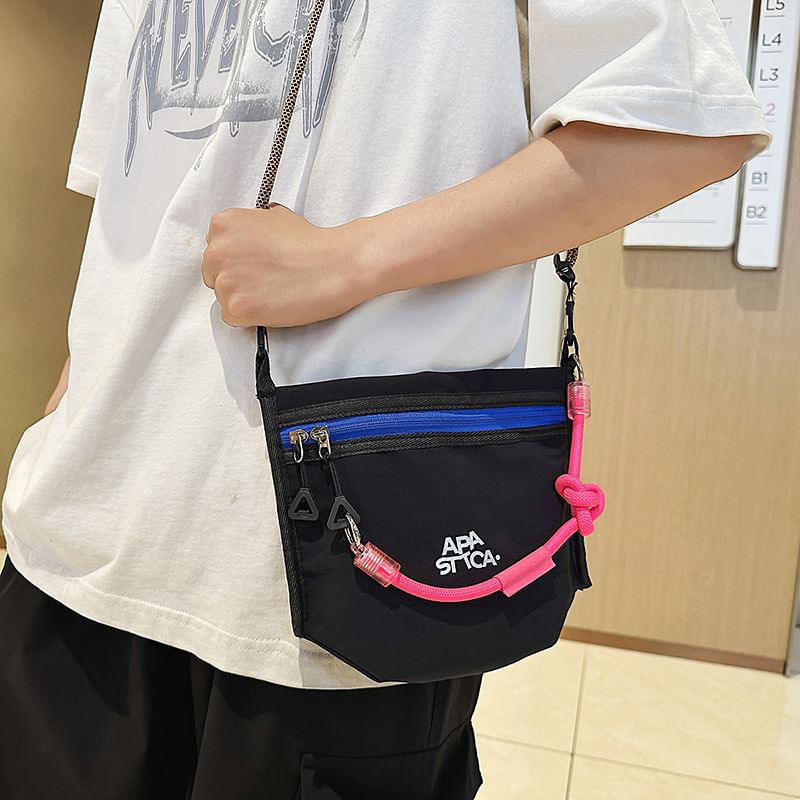 Bag Crossbody Lettering Rope Strap