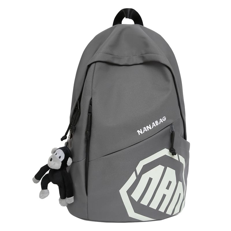 Lettering Backpack Godzilla Set Charm Bag /