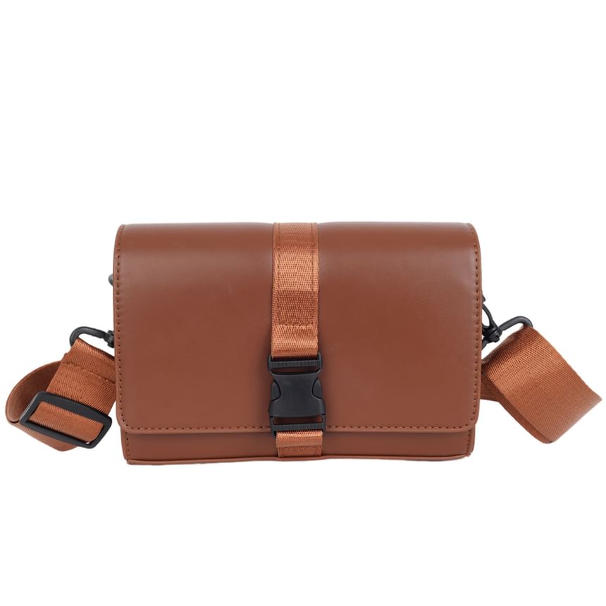 Crossbody Box Buckled Bag Flap