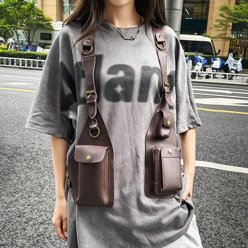 Belt Leather Bag Faux