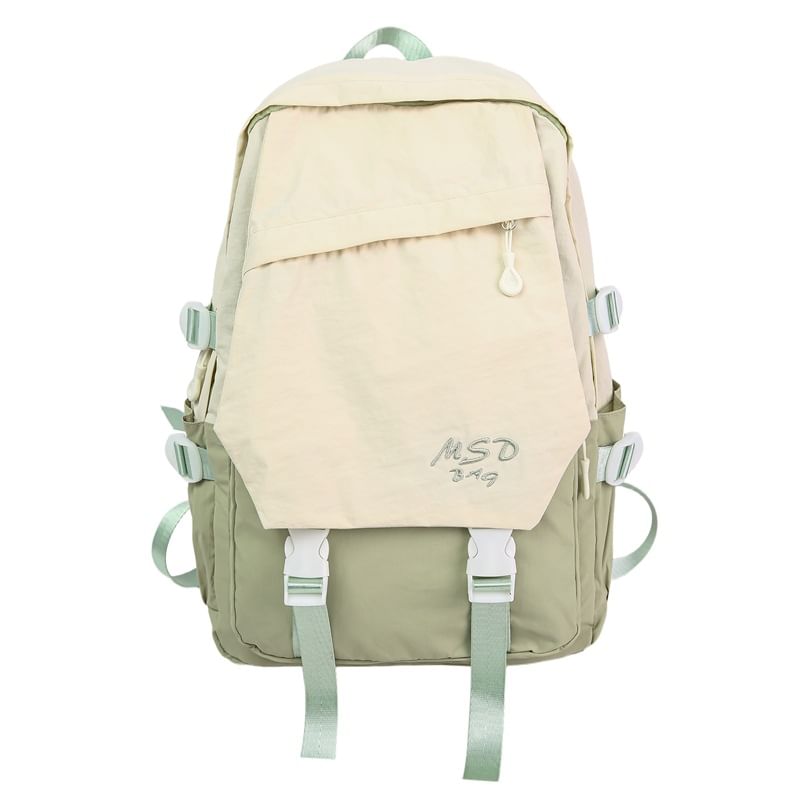 Flap Lettering Backpack Buckled