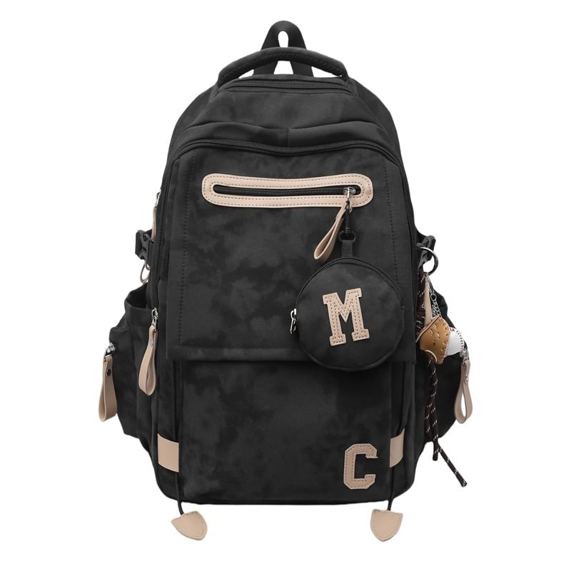 Camouflaged Backpack / Print Purse Set Coin