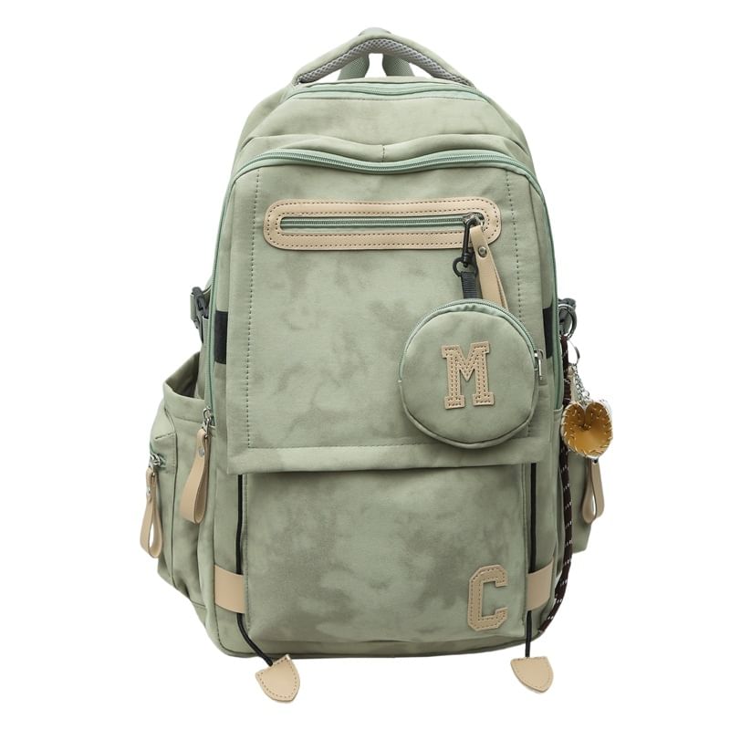 Camouflaged Backpack / Print Purse Set Coin