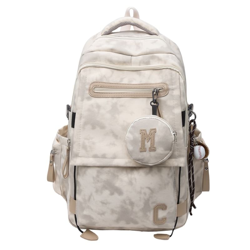 Camouflaged Backpack / Print Purse Set Coin