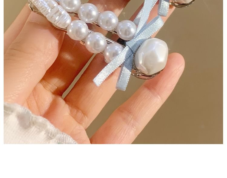 Set Pearl Clip / Hair Faux