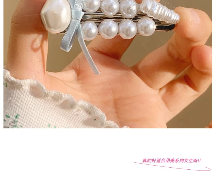 Set Pearl Clip / Hair Faux