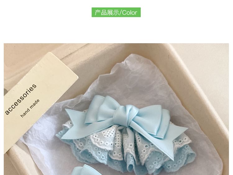 Set Clip / Lace Hair Bow