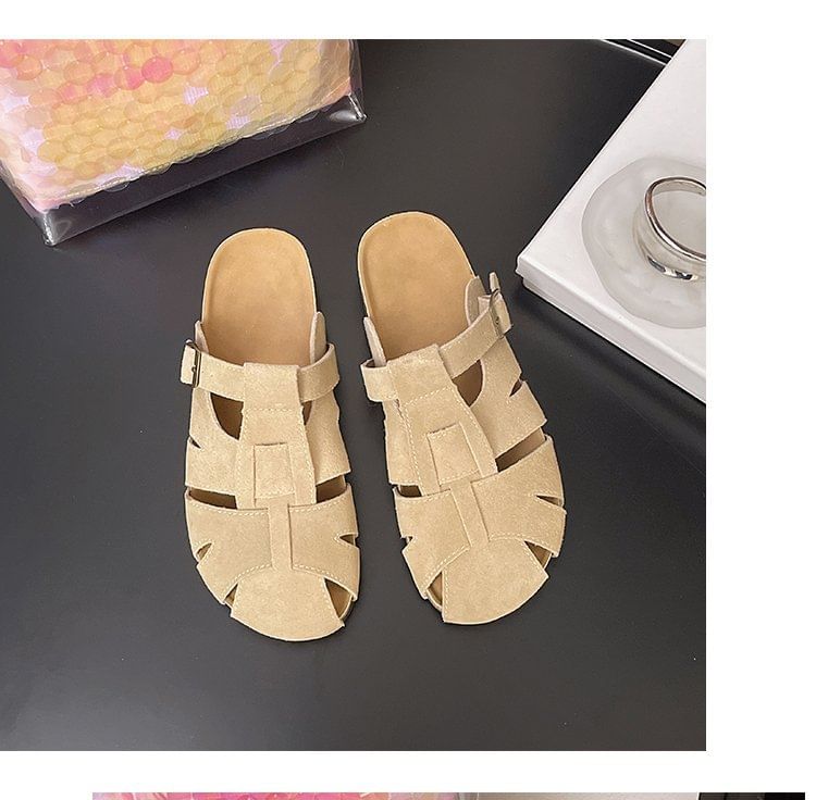 Faux Plain Mules Suede