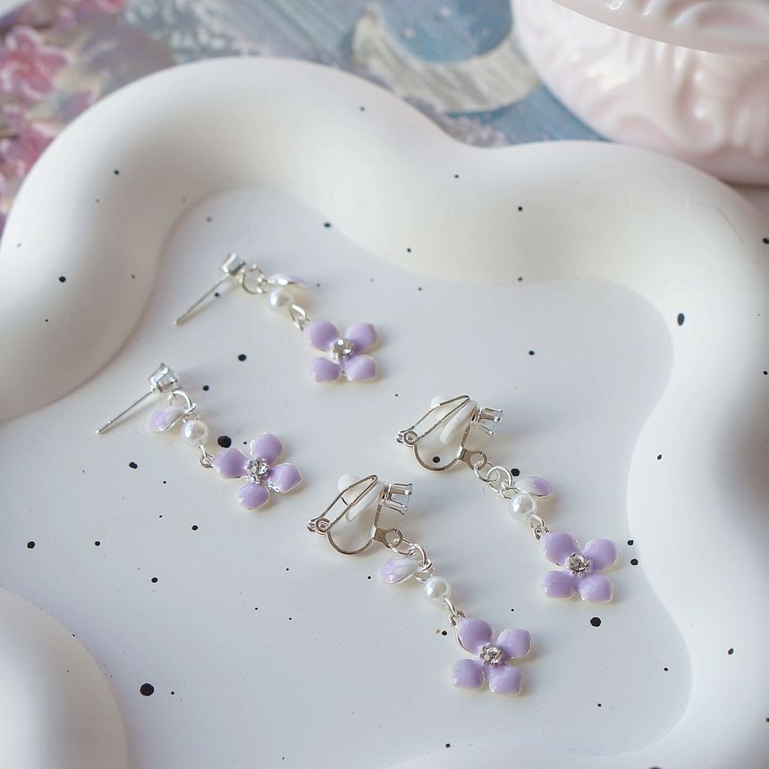 Floral / Clip Earring Dangle On