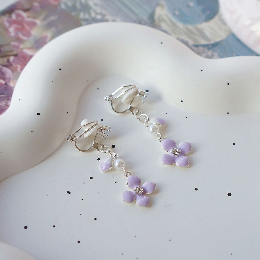 Floral / Clip Earring Dangle On