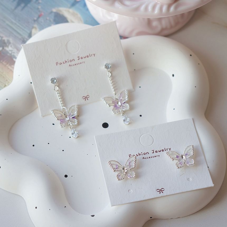 Dangle Clip / On Earring Butterfly
