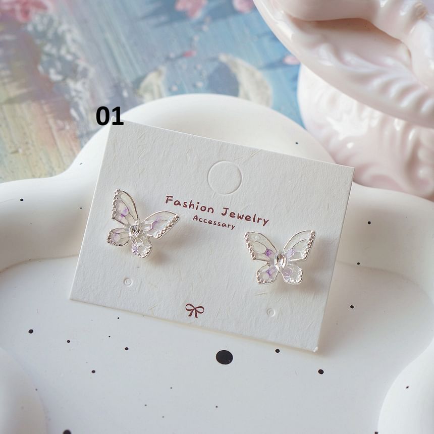 Dangle Clip / On Earring Butterfly