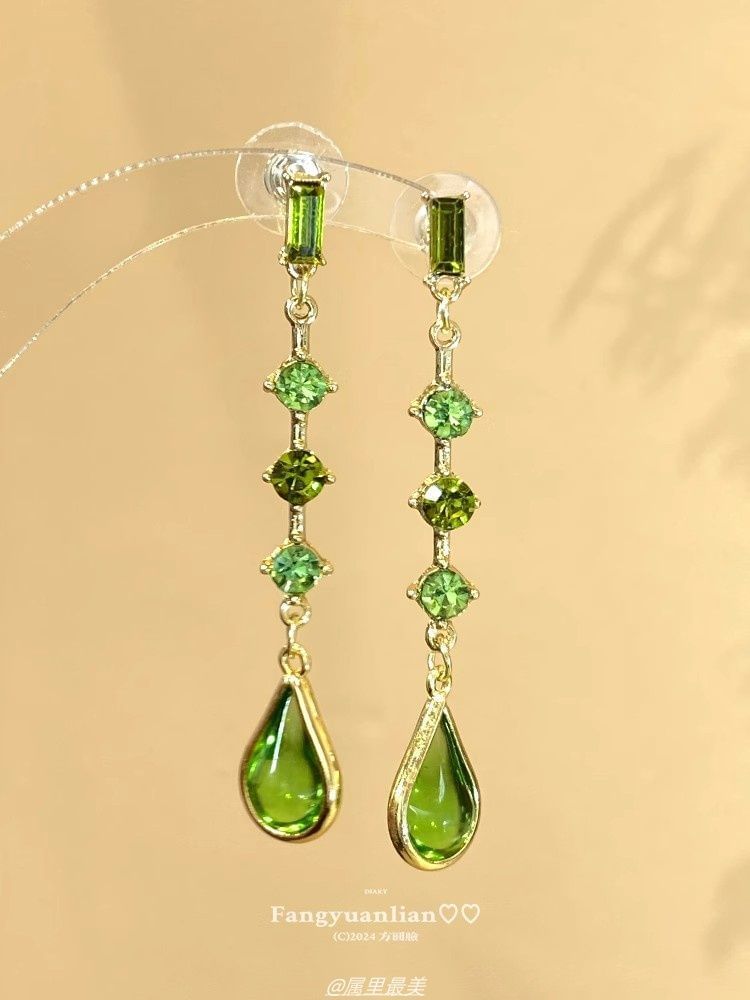 Drop Earring Teardrop Rhinestone