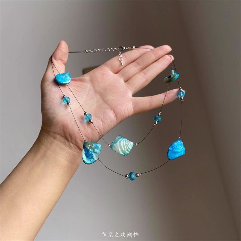 Irregular Gemstone Necklace Beaded Layered