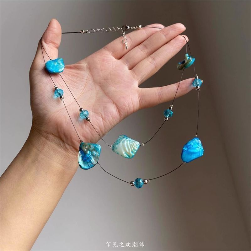 Irregular Gemstone Necklace Beaded Layered