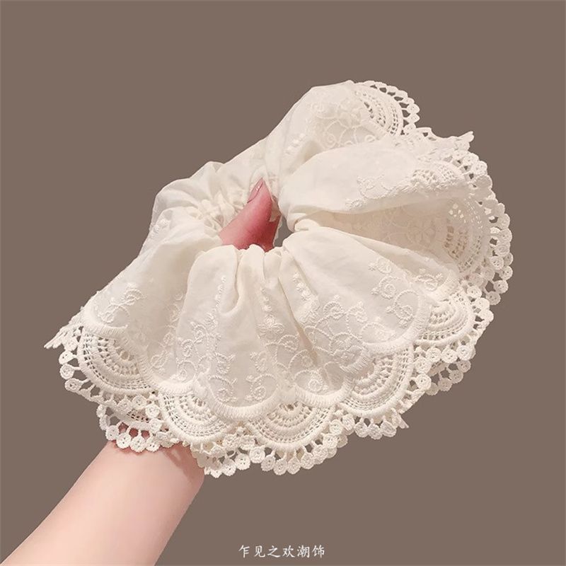 Trim Scrunchie Ruffle Lace