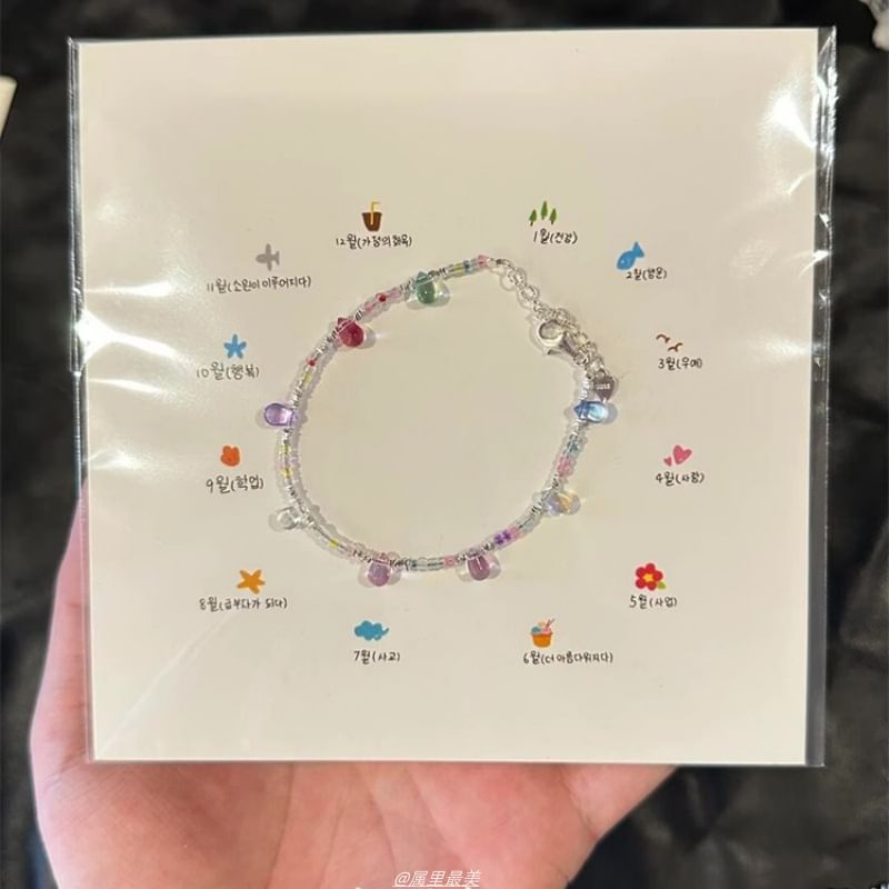 Bracelet Faux Crystal Beaded