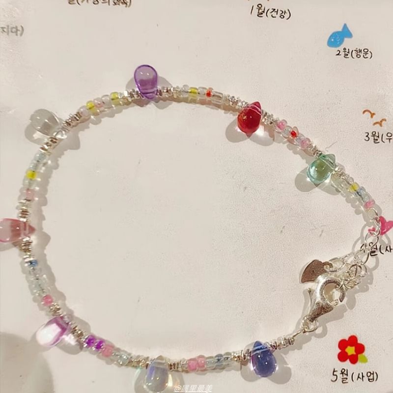 Bracelet Faux Crystal Beaded