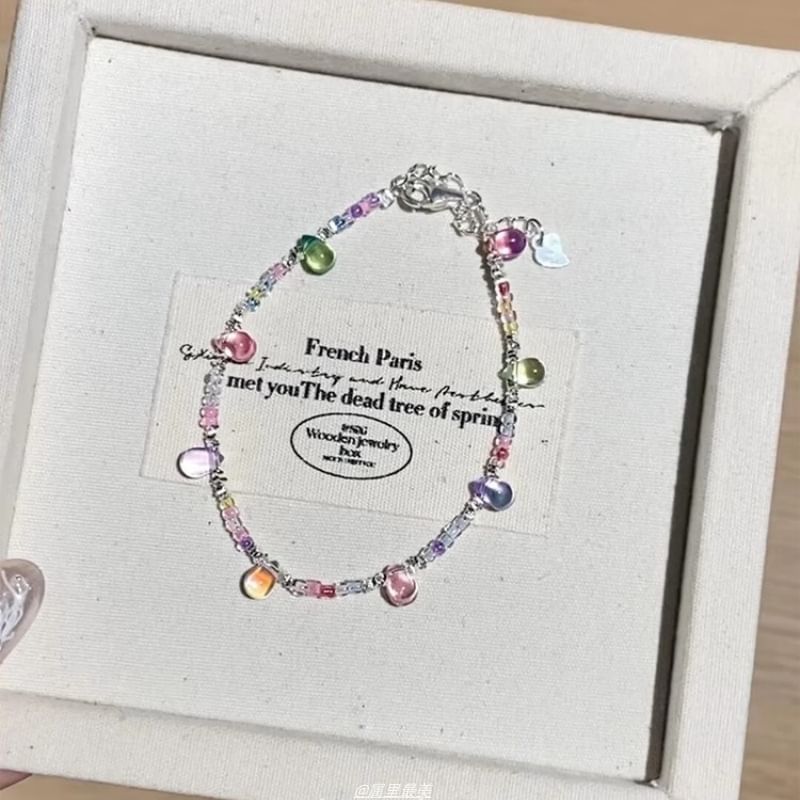 Bracelet Faux Crystal Beaded