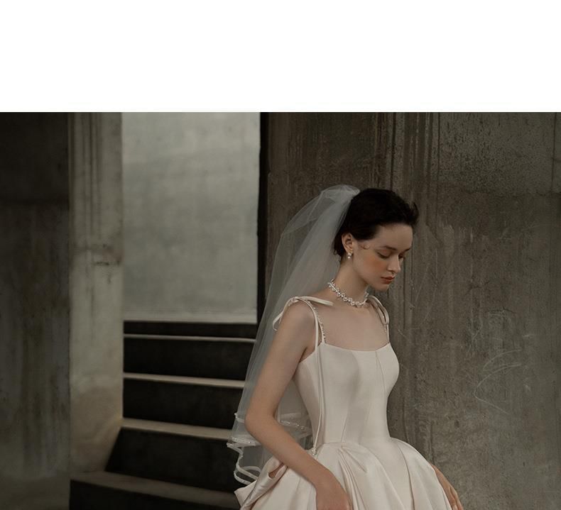 Bow Wedding Plain Back Strapless Gown