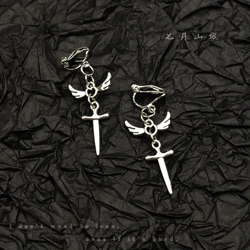 Dangle Sword Wing Earring