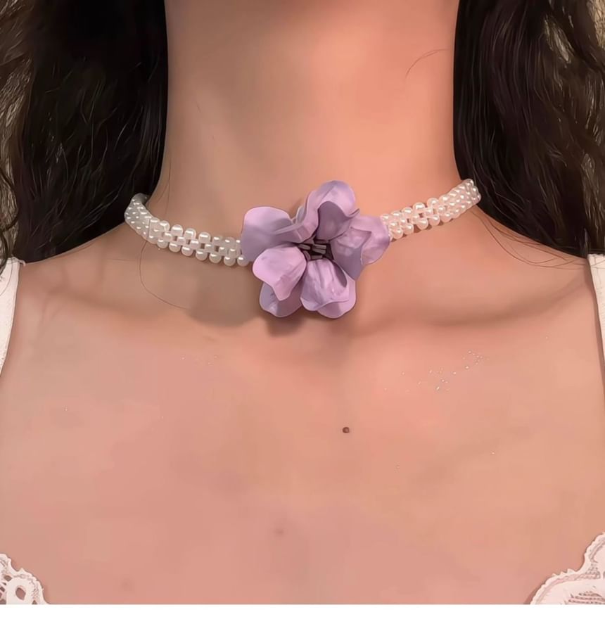 Choker Beaded Floral