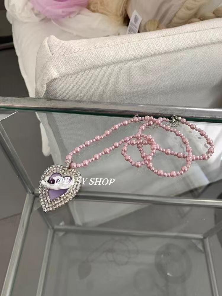 Beaded Heart Necklace