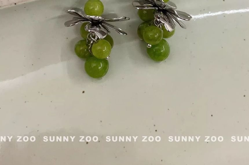 Earring Dangle Grape