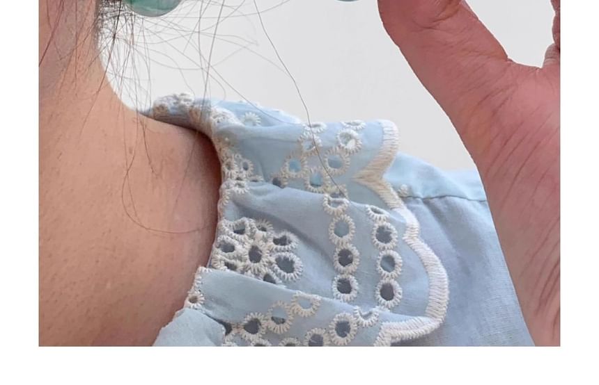 Earring Water Drop Glazed Leverback