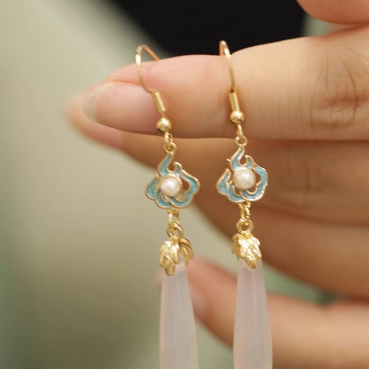 Jade Dangle Earring