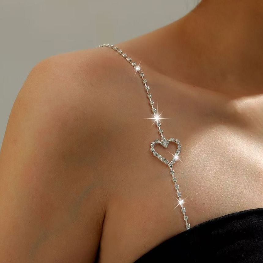 CZ Strap Heart Bra