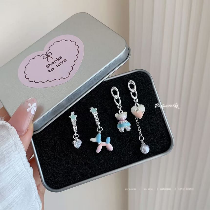 Dangle Asymmetrical Earring Bear