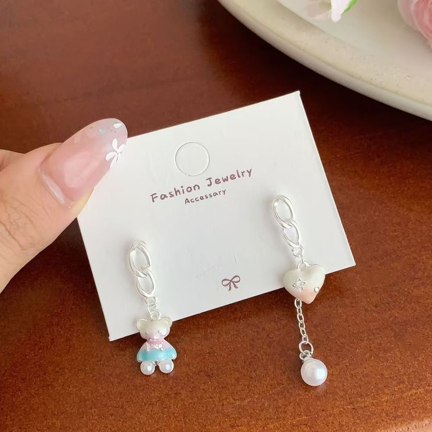Dangle Asymmetrical Earring Bear