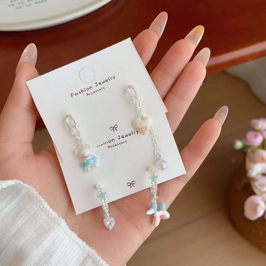 Dangle Asymmetrical Earring Bear