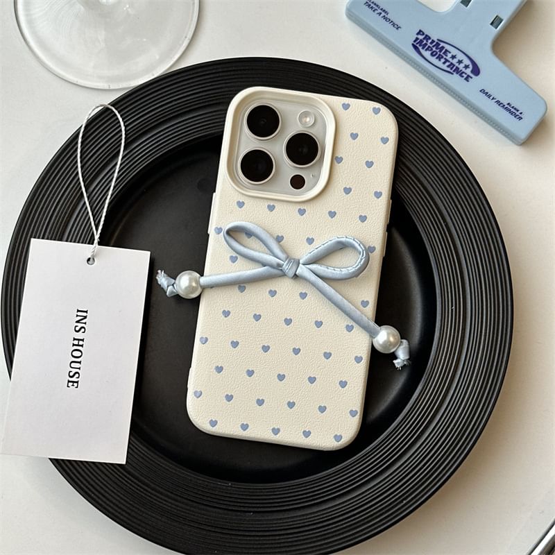 Adhesive Set Bow Phone Heart Case / Decoration