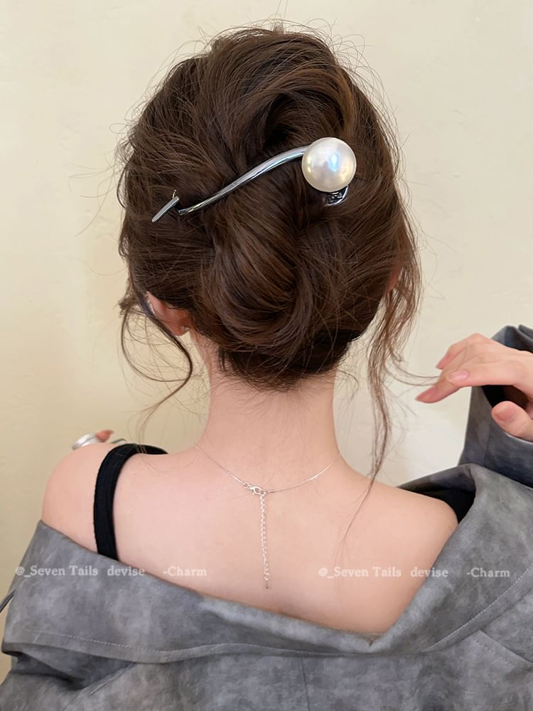 Pearl Faux Hair Clip